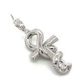 4.00 CT. Diamond Ankh Serpent in 10K Gold - White Carat Diamonds